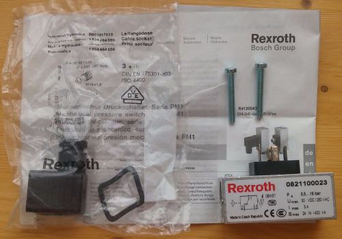 REXROTH 0821100023 30VDC/250VAC 0.5-16 BAR PRESSURE SWITCH