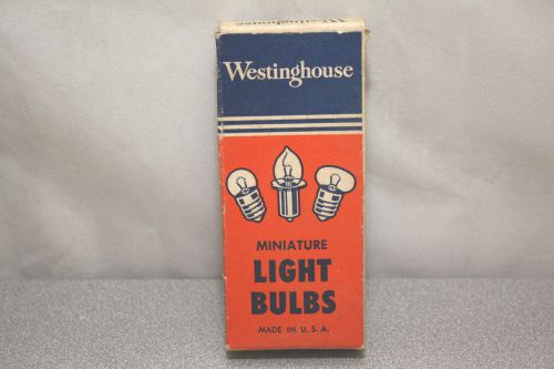 Box of 10 Westinghouse No. 46 GE46 CM46 W46 Miniature Screw Lamps Light Bulbs