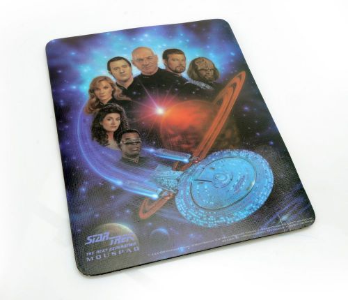 1992 Vintage Star Trek The Next Generation Mousepad Rare 8.25 x 11 Inches