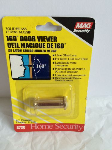 Mag Security Solid Brass 160 Degree Door Viewer Peephole for 1 3/8&#034; to 2&#034; thick