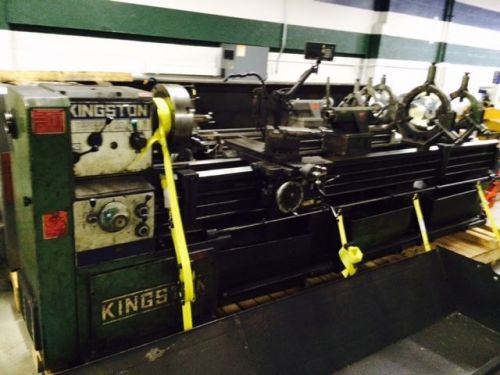 21&#034;/28&#034; x 120&#034; kingston #hl3000 gap bed engine lathe w/ 2 axis dro for sale