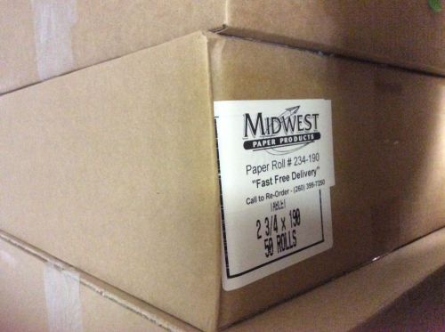 NEW in box POS Crdit card paper retail EFT  50 rolls  2 3/4&#034; x 190&#039;