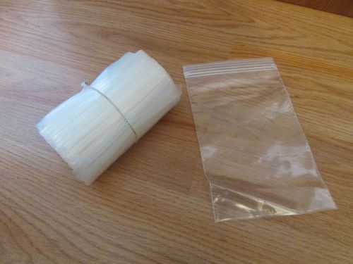 Clear Zip Plastic Bags, 2 MIL 4&#034;x6&#034;, 100 Count