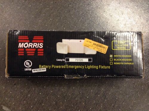 Morris 73120 White Low Profile Emergency Lt Emergency Light Fixture - Untested