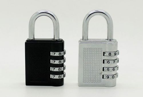 4 digit home door locker combination toolbox lock luggage suitcase padlock 2 pcs for sale