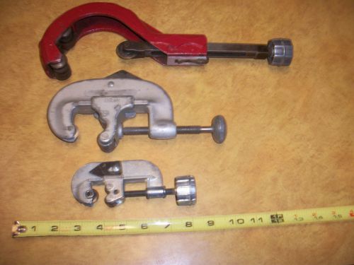 3 pipe / tube cutter tools ridgid no.20 reed usa  tc 3q and superior usa tools for sale