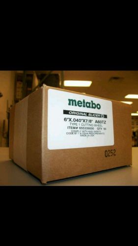 Metabo cutting wheels 6x0.40x7/8 (box of 50)