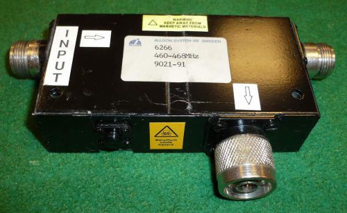 Dual 100 W Circulator Isolator 450--476 MHz minimum 50 dB isolation without load