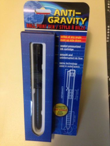 Anti-Gravity Ball Point Pen - Black Metal Barrel - Space Pen - New