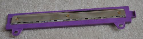 Notebook Carry Along 3 Hole Punch, Single Sheet, with 10 inch ruler, purple