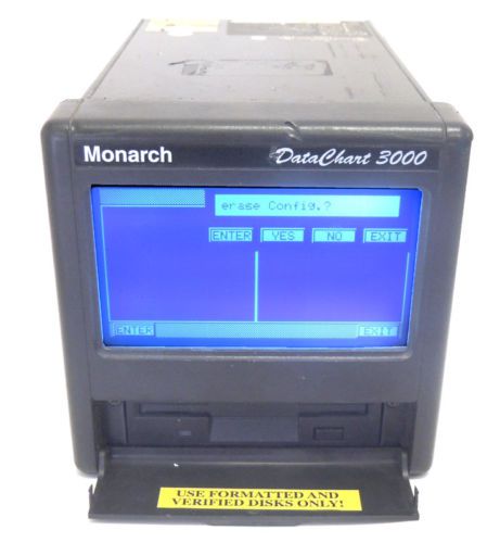 Monarch data chart 3000 touch mono-video graphic paperless recorder for sale