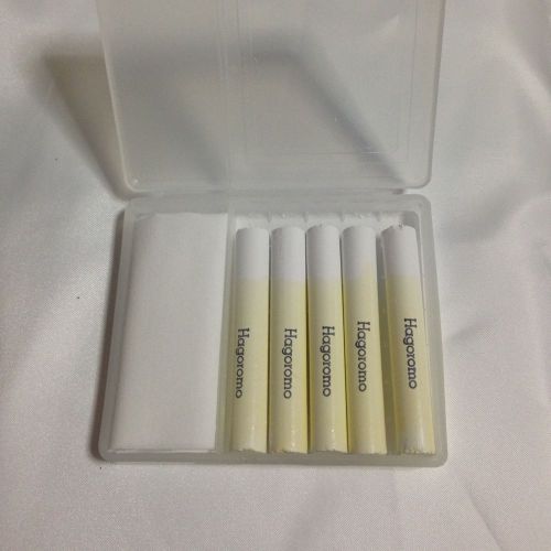 HAGOROMO Chalk Fulltouch White 5 pcs in 1 Nihon Rikagaku Plastic case Japan Made