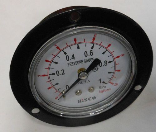 HISCO 2 1/4&#034; Industrial Pressure Gauge 0 - 1 MPa With 8mm Quick Disconnect