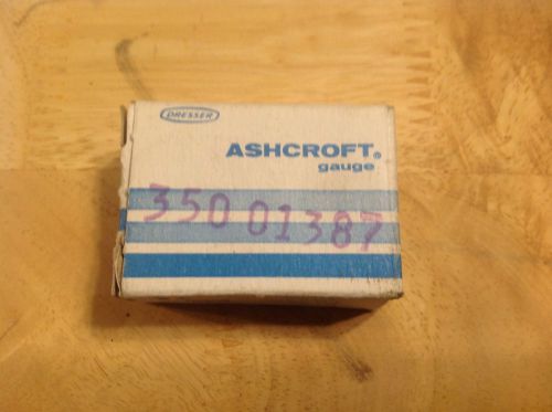 Ashcroft 1-1/2&#034; Pressure Gauge No. 1000 Brass 1/8&#034; NPT 100 PSI New