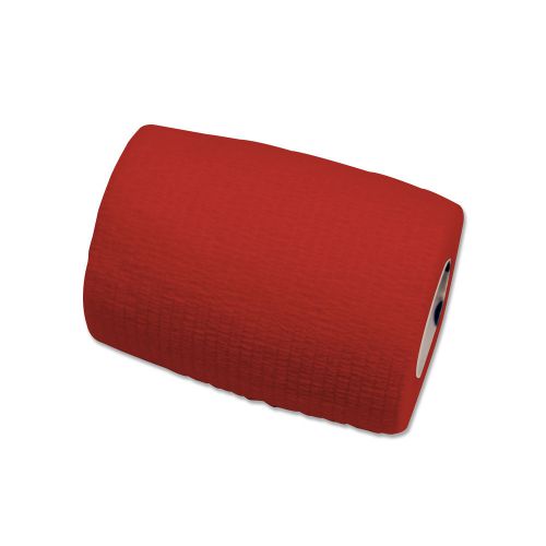 Sensi-Wrap Self-Adherent Bandage Latex Free 3&#034; x 5 yds Red (2 Rolls) # 3217