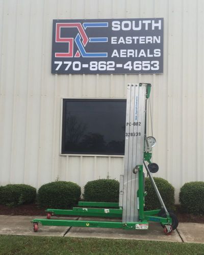 2011 GENIE SLC-24 SUPERLIFT CONTRACTOR MATERIAL LIFT HOIST 650 LBS 24&#039; DUCT JACK