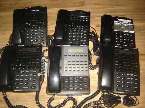 Lot Of 6 Panasonic Digital Business Phones HAC VB 44223-b 44210-B 43223-B