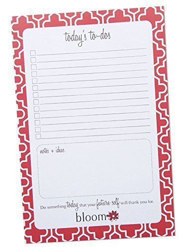 Todays To-Dos Tear Off To Do Pad - Quatrefoil Planning To Do Pad by bloom daily