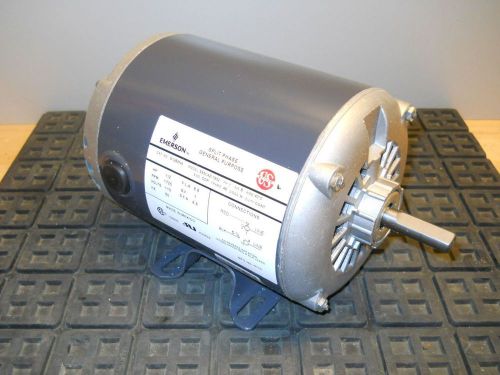 EMERSON 1/2 Hp General Purpose Motor 115V 1725 Rpm D12B2N4