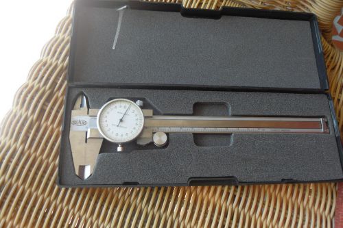 shars 0.02 mm roller dial type caliper&amp;hard padded case # 78