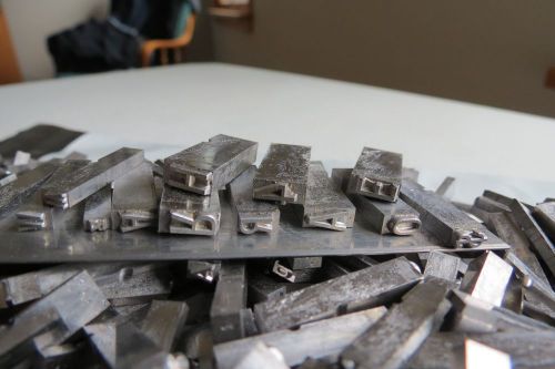 Vintage solid metal letter press type set,1960s, different point sizes,over 3lbs