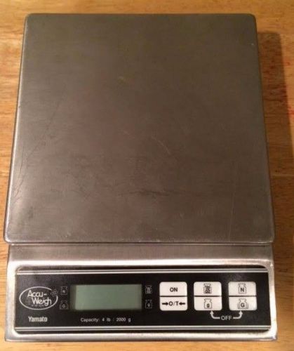 Accu-Weigh Yamato Digital Food Scale Food Portion MSRP $229.99! 4LB Capacity!