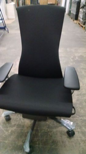 NIB Herman Miller Embody Office Desk Chair Graphite Frame + Black Rhythm Fabric