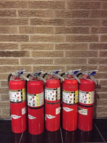 Fire extinguisher 10lbs 10# abc new cert tag lot of 5 (scratch/dirty) for sale
