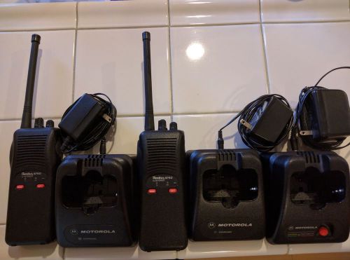 2 Motorola Radius SP50 Two Way Radio - VHF 5 watt 10 Channel