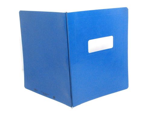 Smead Brief Covers #87355  Dark Blue Tang Fasteners Vinyl Window 25 count USA
