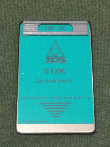 TDS 512K GX RAM CARD FOR HP 48GX CALCULATOR