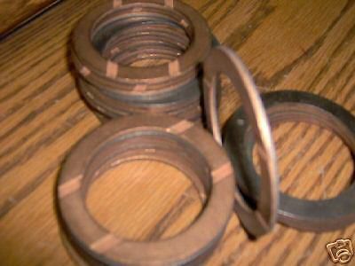 Lot of twelve brass steel hydraulic wear washer rings #8 for sale