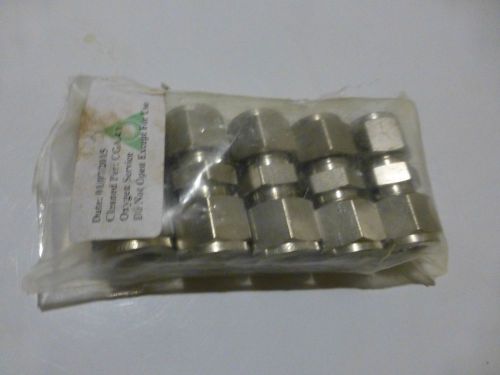 5 Count Swagelok 1/2&#034; Tube OD x 1/2&#034; Tube OD Union 316 Stainless Part #SS-810-6