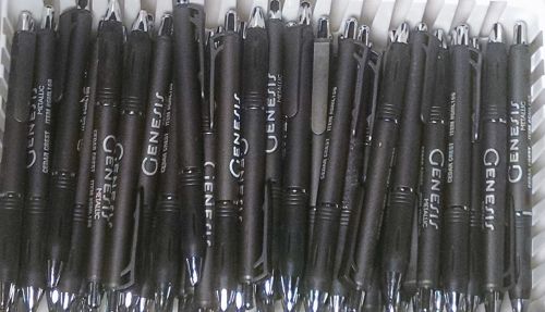 10 New Misprint Ballpoint Retractable Ink Pens, Black
