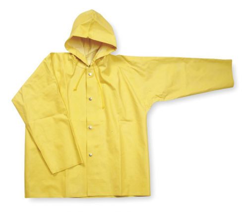 Condor 4tz35 heavy duty rubber rain jacket, xl, yellow | (93d) for sale