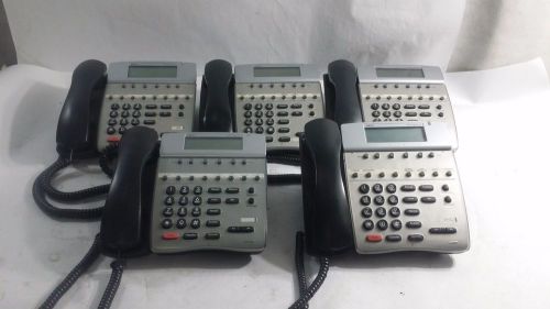 Lot of 5 NEC Dterm 80 Office Telephones DTH-8D-2 (BK)