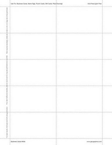 Geographics Standard Printable Business Cards (GEO44480)