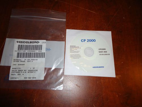 HEIDELBERG PRESS, CD-ROM PROGRAM. V047.4, PART#CP.150.2935/04,NEW