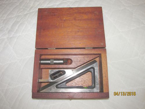 Brown &amp; sharpe 624 adj. planer &amp; shaper gage gauge in original dovetail wood box for sale