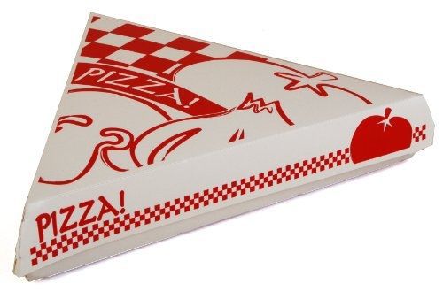 Southern Champion Tray 07196 Paperboard White Pizza Slice Clamshell Food