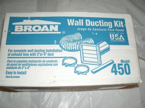 Broan model 450 wall ducting kit for 3&#034; or 4&#034; duct for sale