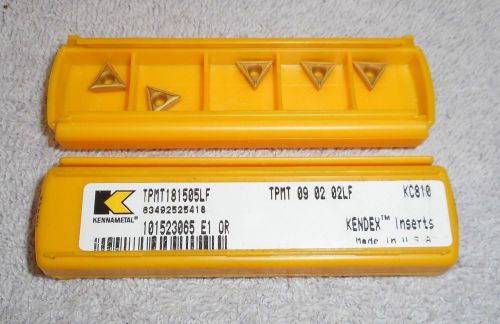 KENNAMETAL   CARBIDE  INSERTS    TPMT 181505LF     GRADE  KC810     PACK OF 7