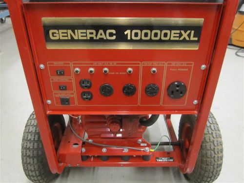 Generac 10000EXL 10000 Watt AC Generator. 120/240 Volts. 19HP V-Twin Engine