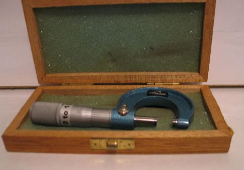 Fowler 52-240-001 0 to 1 inch Outside Micrometer.