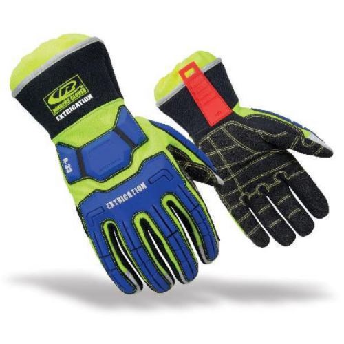 Ringers Gloves Green/Blue Large Ringers Gloves - Hybrid Extrication Hi-Vis
