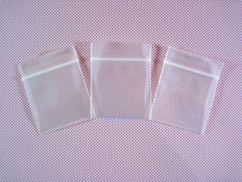 100 Thick Ziplock Poly Reclosable Zipper Bags 4 Mil_1.2&#034; x 1.5&#034;_30 x 40mm