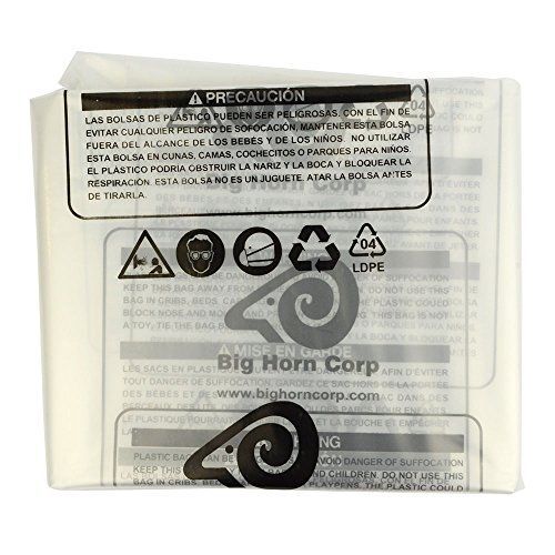 Big horn 11781 disposable clear plastic dust bags for delta, jet and other for sale