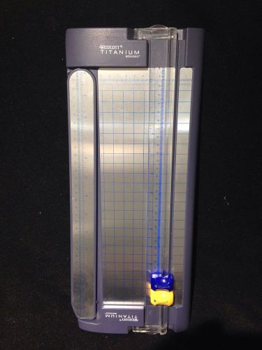 Westcott 12 inch multipurpose titanium paper cutter trimmer ruler trim new for sale