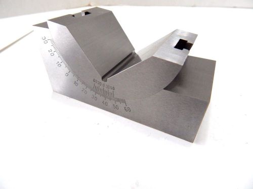 Machinist toolmaker precision adjustable angle v block for sale