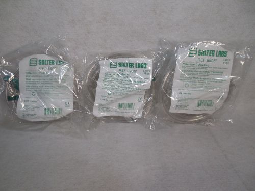 Pediatric Nebulizer Mask with Kit. Lot of(3) Salter Labs 8906 *NEW* Free Ship
